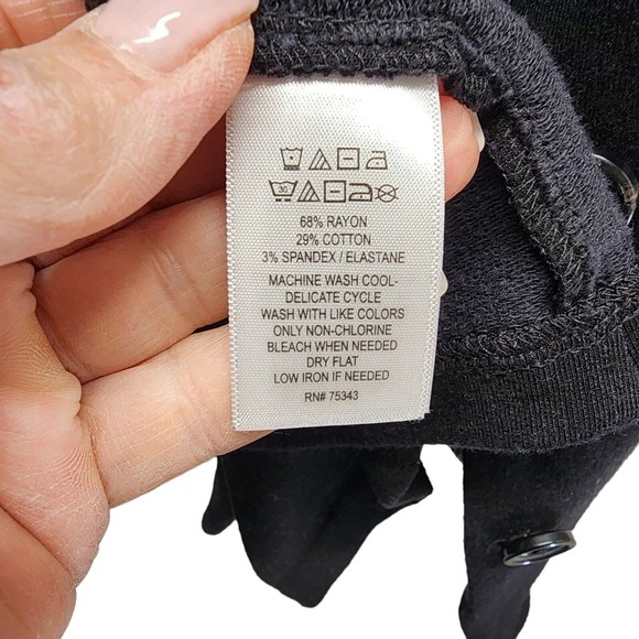 Tahari Women's Black Soft Knit Button Front Blazer Jacket Cardigan 2X Plus Size - Picture 8 of 9